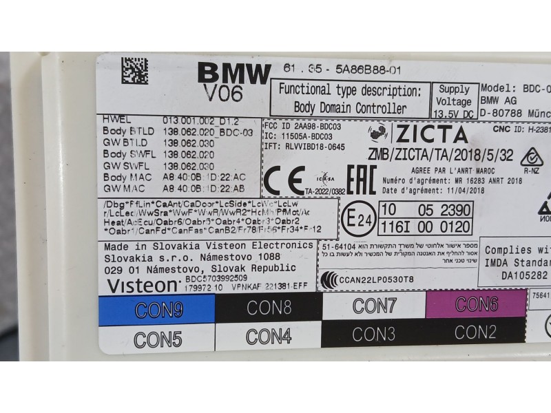 Recambio de caja reles / fusibles para bmw 1 (f40) 118 d referencia OEM IAM   