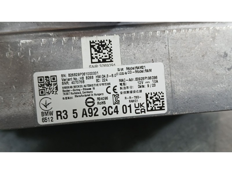 Recambio de modulo electronico para bmw 1 (f40) 118 d referencia OEM IAM   