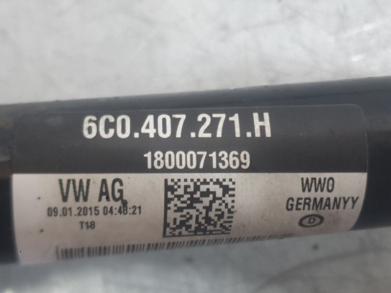 Recambio de transmision delantera izquierda para volkswagen polo v (6r1, 6c1) 1.0 referencia OEM IAM 6C0407271H  
