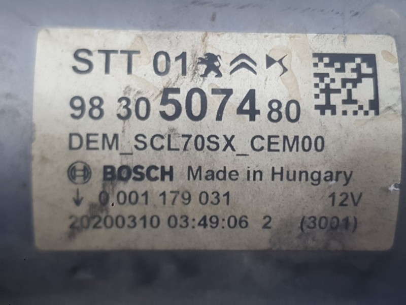 Recambio de motor arranque para citroën c5 aircross (ac_, aj_, ar_, a4_) 1.2 puretech 130 (arhnsj) referencia OEM IAM 1638463780