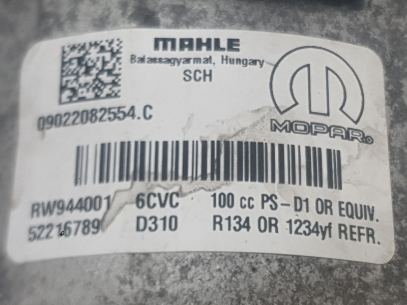 Recambio de compresor aire acondicionado para fiat doblo cargo (263_) 1.6 d multijet referencia OEM IAM 52061760  