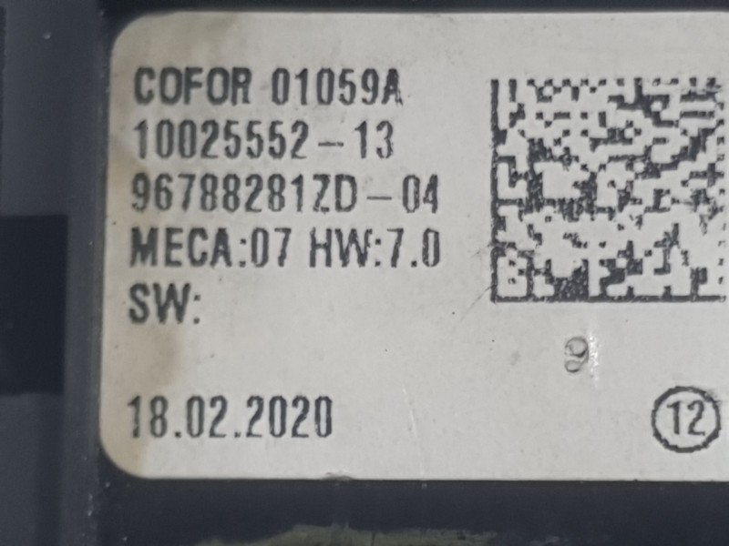 Recambio de mando elevalunas trasero izquierdo para citroën c5 aircross (ac_, aj_, ar_, a4_) 1.2 puretech 130 (arhnsj) referenci