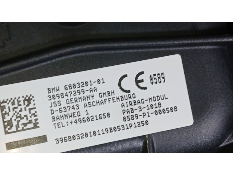 Recambio de kit airbag para bmw 2 active tourer (f45) 216 d referencia OEM IAM 32306992381 C/SALPICADERO Y PRETENSOR DELANTERO D