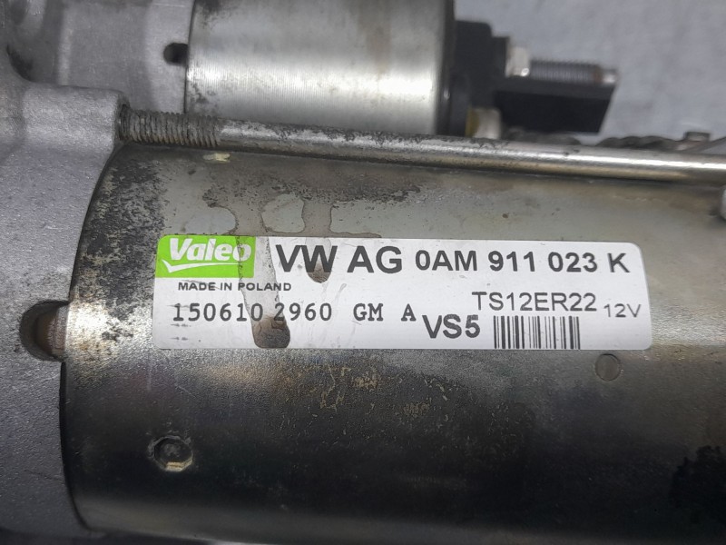 Recambio de motor arranque para volkswagen golf vi (5k1) 1.2 tsi referencia OEM IAM 0AM911023K 1506102960 VALEO