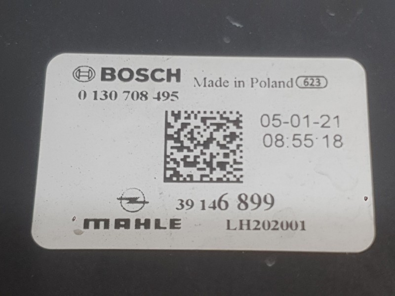 Recambio de electroventilador para opel astra k (b16) 1.2 turbo (68) referencia OEM IAM 39151591  