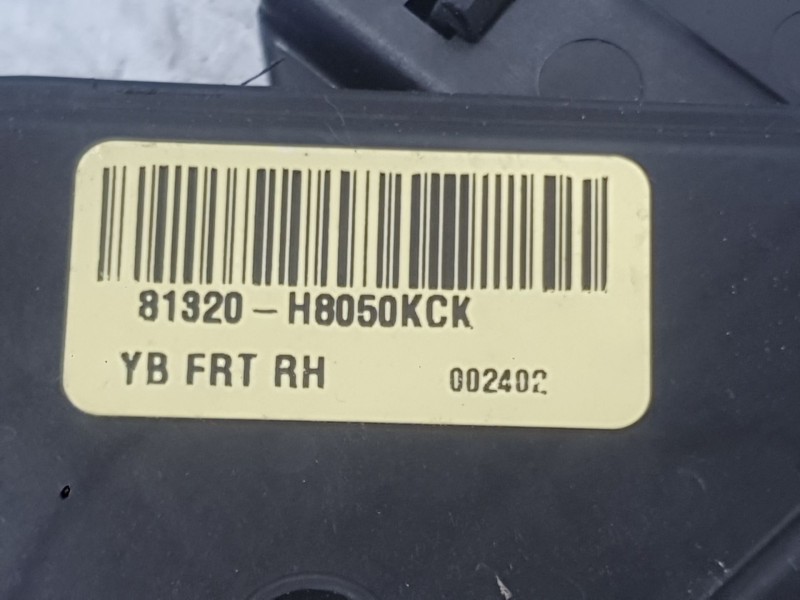 Recambio de cerradura puerta delantera derecha para kia stonic (yb) 1.0 t-gdi referencia OEM IAM 81320H8050  