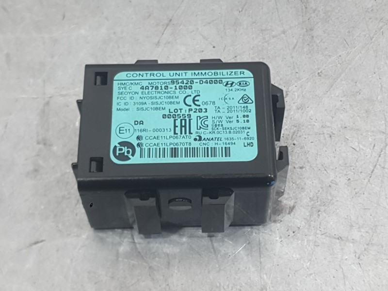 Recambio de modulo electronico para kia stonic (yb) 1.0 t-gdi referencia OEM IAM  INMOVILIZADOR 