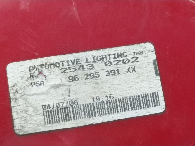 Recambio de piloto trasero derecho para peugeot 607 (s2) titanio pack referencia OEM IAM 96295391XX  EXTERIOR