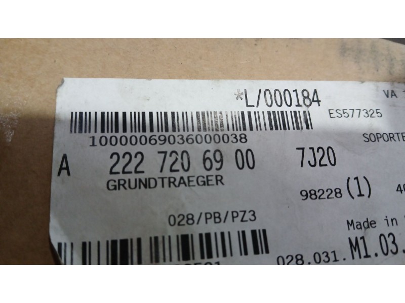 Recambio de guarnecido puerta delantera izquierda para mercedes-benz clase s (w222, v222, x222) s 560 e (222.173) referencia OEM