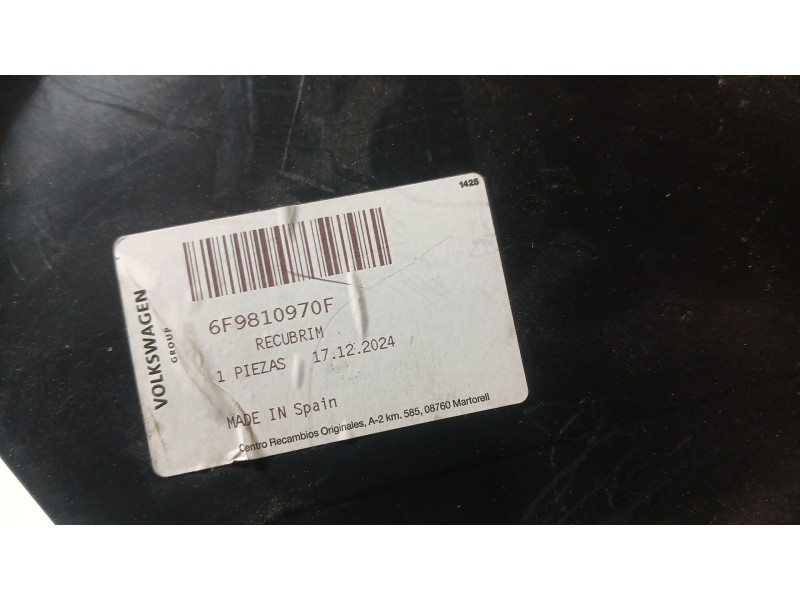 Recambio de plastico pase rueda tras. dch. para seat arona (kj7, kjp) 1.0 tsi referencia OEM IAM 6F9810970F  