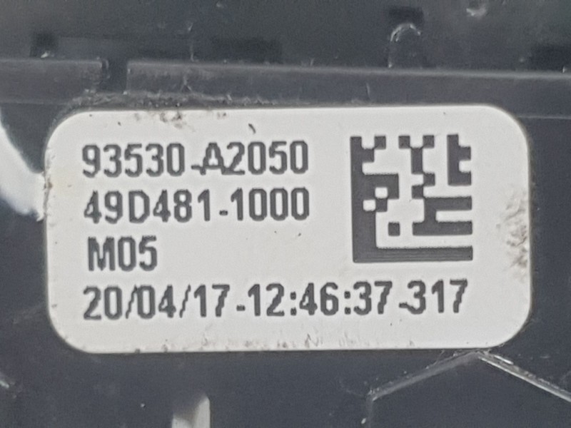 Recambio de mando retrovisor para kia cee´d (jd) 1.0 t-gdi referencia OEM IAM 93530A2000WK  