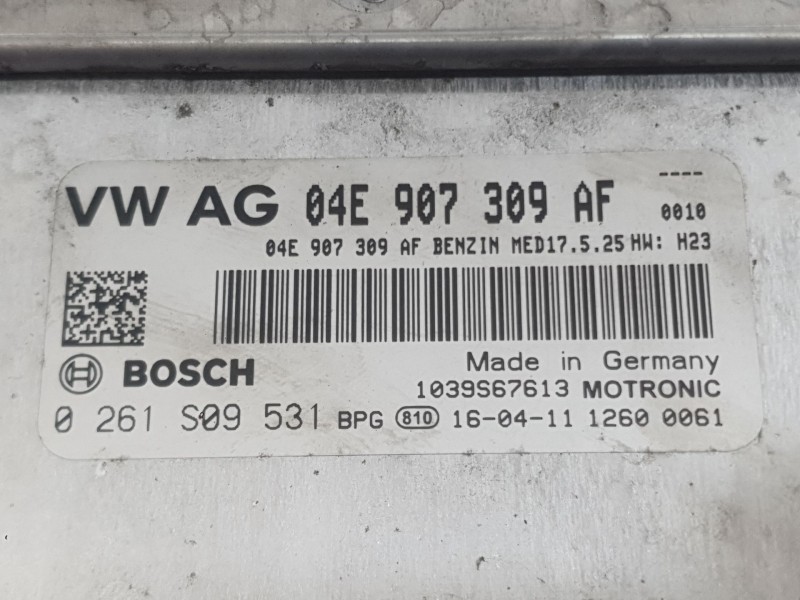 Recambio de centralita motor uce para skoda rapid spaceback (nh1) 1.2 tsi referencia OEM IAM   