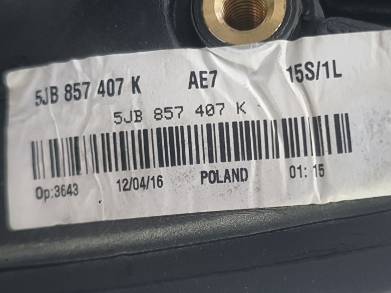 Recambio de retrovisor izquierdo para skoda rapid spaceback (nh1) 1.2 tsi referencia OEM IAM 5JB857507D ELECTRICO 