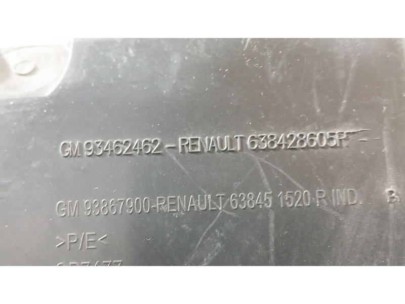 Recambio de plastico pase rueda del. dch. para renault trafic iii furgoneta (fg_) 1.6 dci 125 (fgmh) referencia OEM IAM 63842860