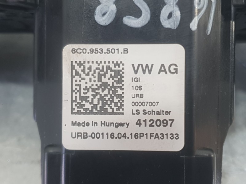 Recambio de mando luces y limpia para skoda rapid spaceback (nh1) 1.2 tsi referencia OEM IAM 6RA953513  