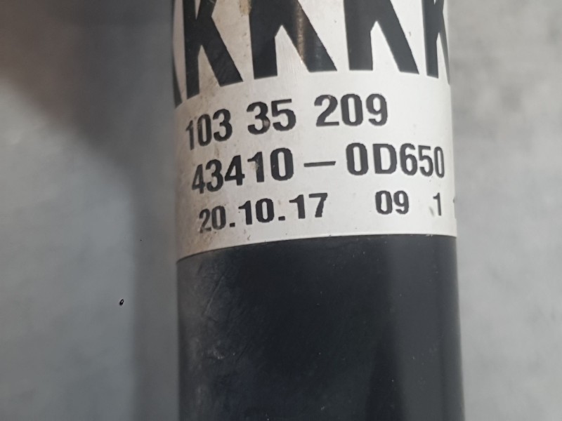 Recambio de transmision delantera derecha para toyota yaris active referencia OEM IAM 434100D650  
