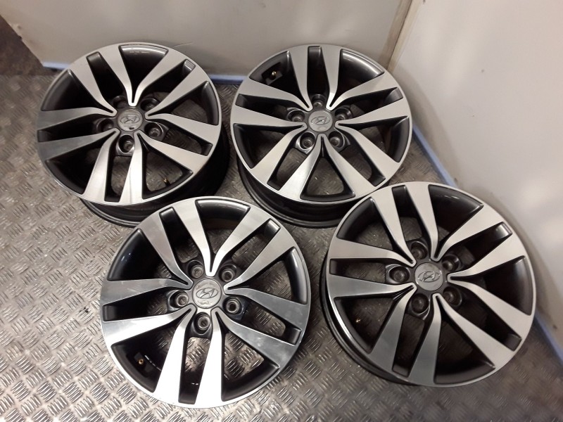 Recambio de juego llantas aluminio para hyundai i30 (pde, pd, pden) 1.0 t-gdi referencia OEM IAM 6.5X16 5 TORN ET50 ROZADAS ALUM