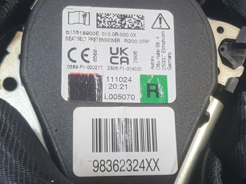 Recambio de kit airbag para citroën c3 iii (sx) 1.5 bluehdi 100 (sxyhyp, sxyhtu) referencia OEM IAM  C/SALPICADERO Y PRETENSORES
