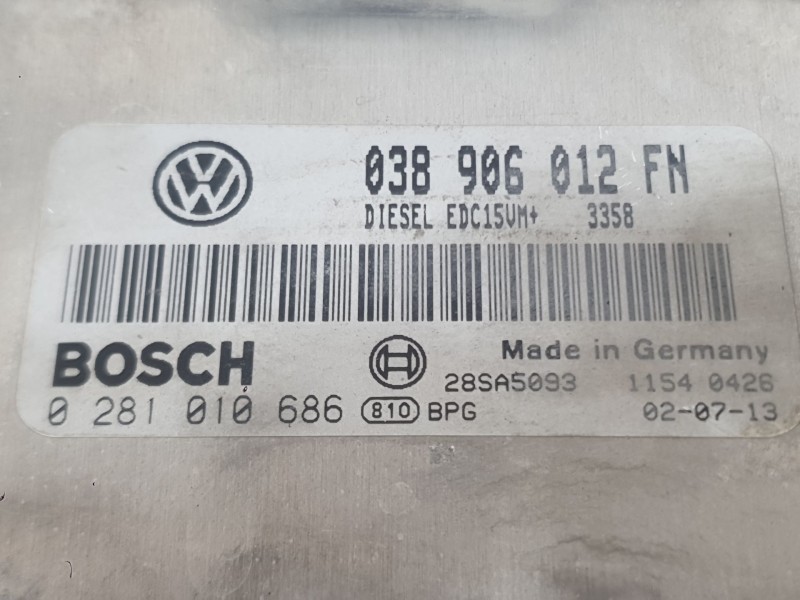 Recambio de centralita motor uce para seat leon (1m1) 1.9 tdi referencia OEM IAM 038906012FN  