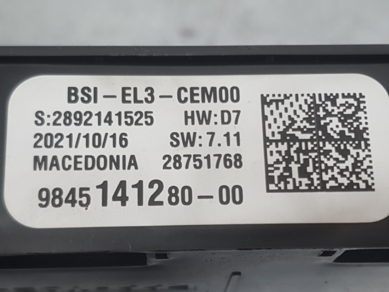 Recambio de caja reles / fusibles para citroën c3 iii (sx) 1.5 bluehdi 100 (sxyhyp, sxyhtu) referencia OEM IAM 9627791880 BSI 