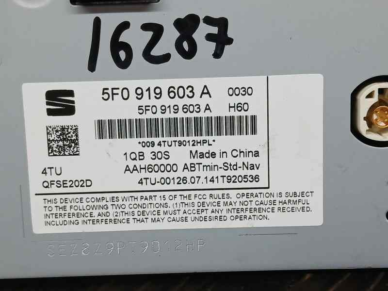 Recambio de sistema navegacion gps para seat leon st (5f8) fr referencia OEM IAM 5F0919603A  