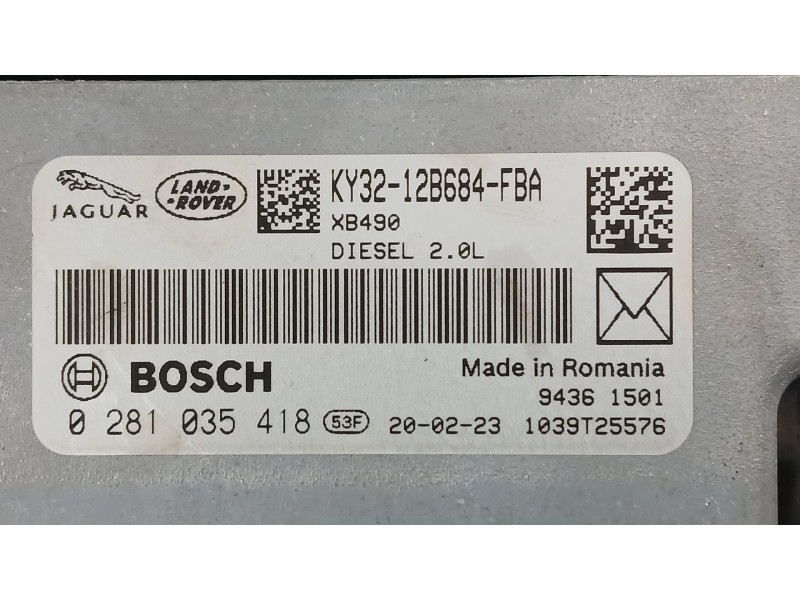 Recambio de centralita motor uce para land rover range rover evoque (l551) 2.0 d150 mhev 4x4 referencia OEM IAM   