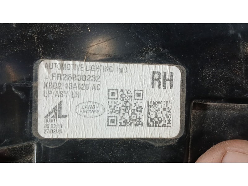 Recambio de piloto trasero derecho interior para land rover range rover evoque (l551) 2.0 d150 mhev 4x4 referencia OEM IAM LR173