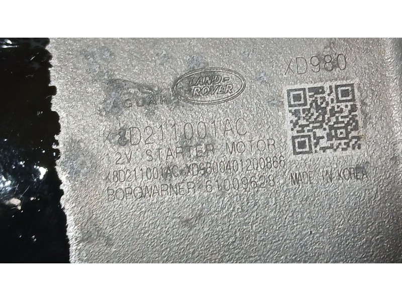 Recambio de motor arranque para land rover range rover evoque (l551) 2.0 d150 mhev 4x4 referencia OEM IAM   