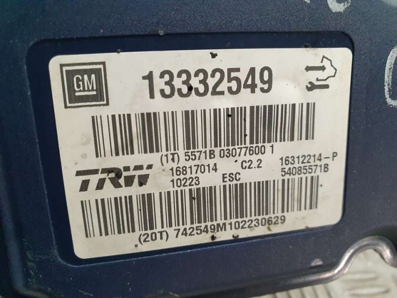 Recambio de abs para opel insignia sports tourer selective referencia OEM IAM 13332549 54085571B TRW