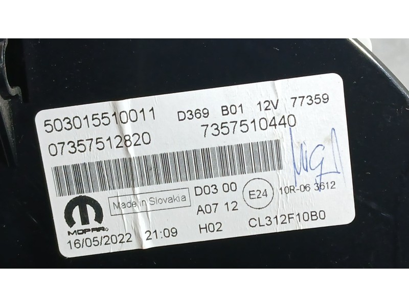 Recambio de cuadro instrumentos para fiat 500 (312_) 1.0 mild hybrid (312.ayd1b) referencia OEM IAM 7357512820 7357510440 503015