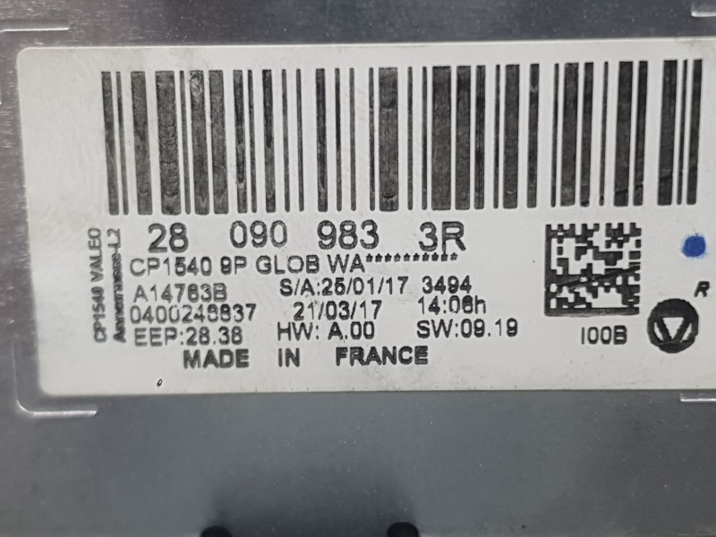 Recambio de sistema navegacion gps para renault megane iv hatchback (b9a/m/n_) 1.6 dci 130 (b9a4) referencia OEM IAM   