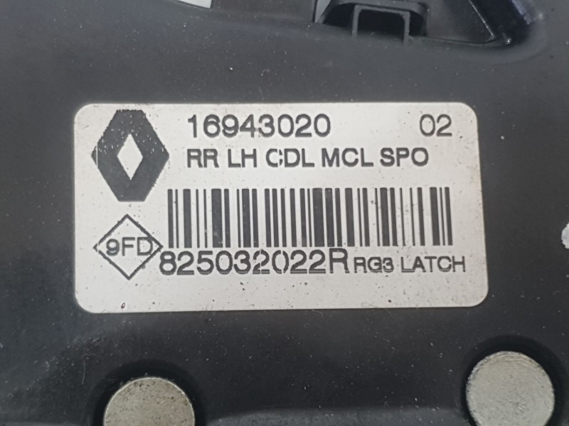Recambio de cerradura puerta trasera izquierda para renault megane iv hatchback (b9a/m/n_) 1.6 dci 130 (b9a4) referencia OEM IAM