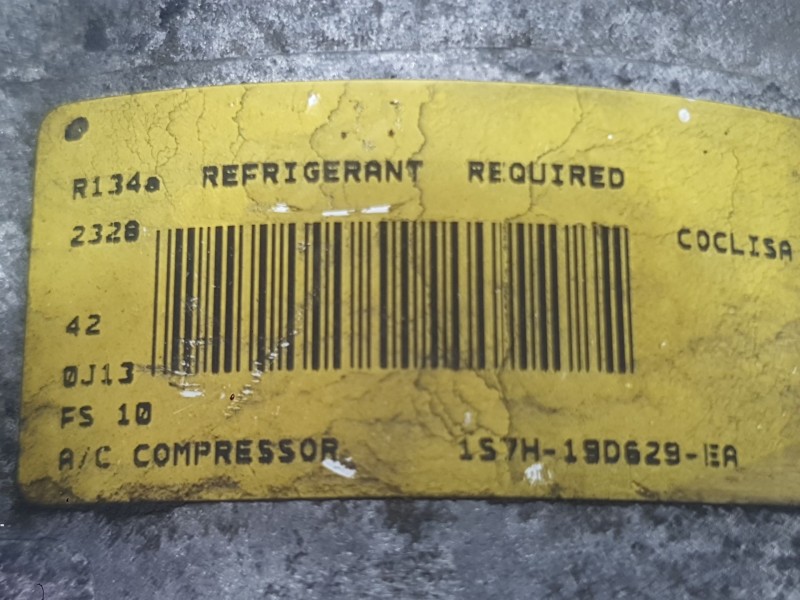 Recambio de compresor aire acondicionado para ford mondeo iii sedán (b4y) 2.0 16v tddi / tdci referencia OEM IAM 4749934  