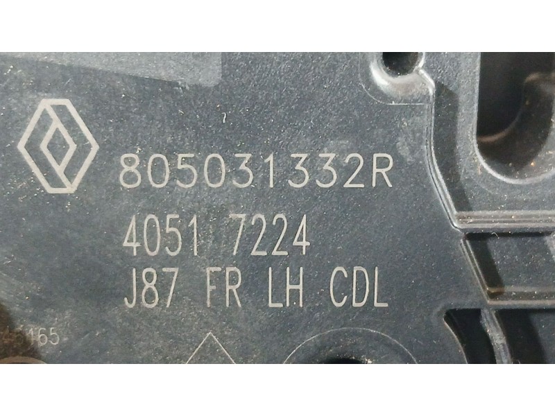 Recambio de cerradura puerta delantera izquierda para renault captur i (j5_, h5_) 1.2 tce 120 referencia OEM IAM 805031332R  