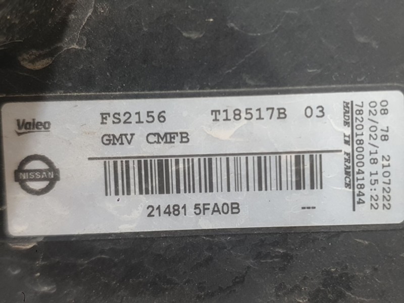 Recambio de electroventilador para nissan micra v (k14) 0.9 ig-t referencia OEM IAM 214815FA0A  