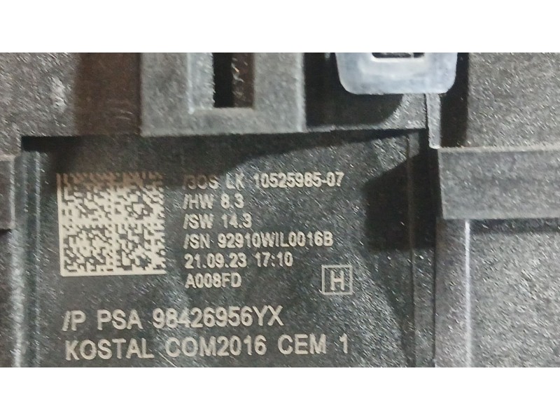 Recambio de mando luces y limpia para opel corsa f (p2jo) 1.2 (68) referencia OEM IAM 98426955YX  