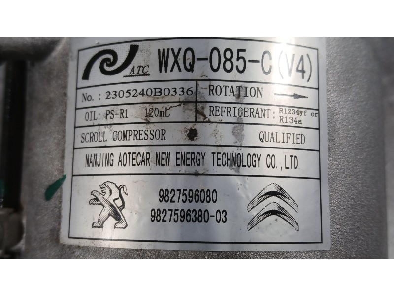 Recambio de compresor aire acondicionado para opel corsa f (p2jo) 1.2 (68) referencia OEM IAM 1666721780 9828684880 