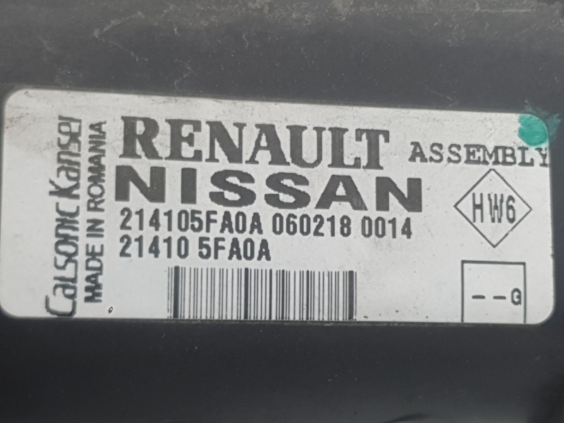Recambio de radiador agua para nissan micra v (k14) 0.9 ig-t referencia OEM IAM 214105FA0B  