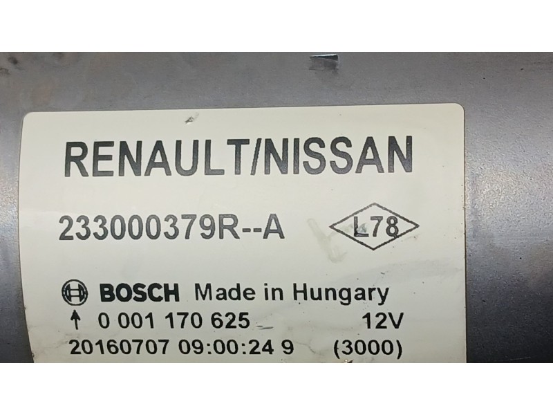 Recambio de motor arranque para nissan qashqai ii (j11, j11_) 1.5 dci referencia OEM IAM 2330000Q3B  