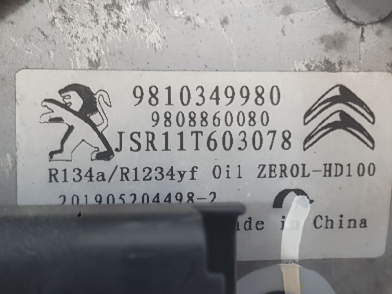 Recambio de compresor aire acondicionado para citroën c-elysee (dd_) 1.5 bluehdi 100 referencia OEM IAM 9814865380  