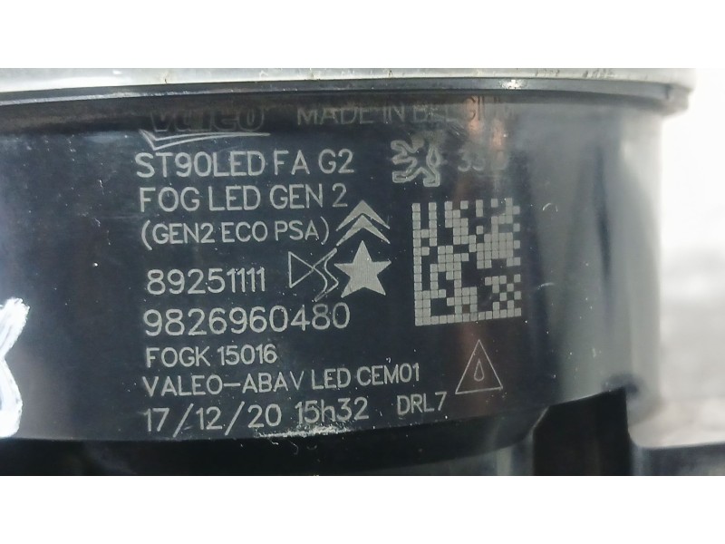 Recambio de faro antiniebla derecho para citroën c5 aircross (ac_, aj_, ar_, a4_) 1.5 bluehdi 130 (acyhzj, acyhzr) referencia OE