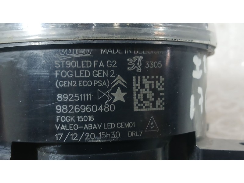 Recambio de faro antiniebla izquierdo para citroën c5 aircross (ac_, aj_, ar_, a4_) 1.5 bluehdi 130 (acyhzj, acyhzr) referencia 