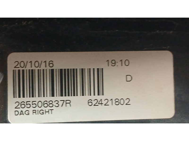 Recambio de piloto trasero derecho para dacia duster (hs_) 1.2 tce 125 referencia OEM IAM 265505271R  