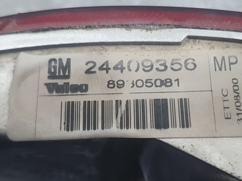 Recambio de piloto trasero derecho paragolpes para opel corsa c (x01) 1.4 (f08, f68) referencia OEM IAM 24409338  