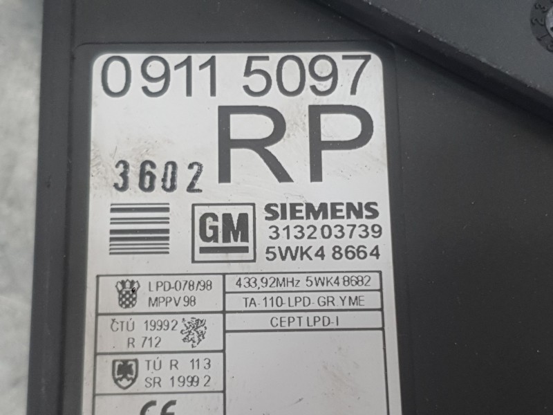 Recambio de modulo electronico para opel corsa c (x01) 1.4 (f08, f68) referencia OEM IAM   