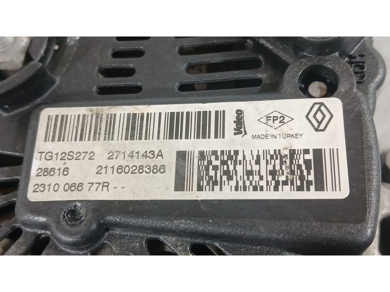 Recambio de alternador para dacia duster (hs_) 1.2 tce 125 referencia OEM IAM 231006677R 231000643R 