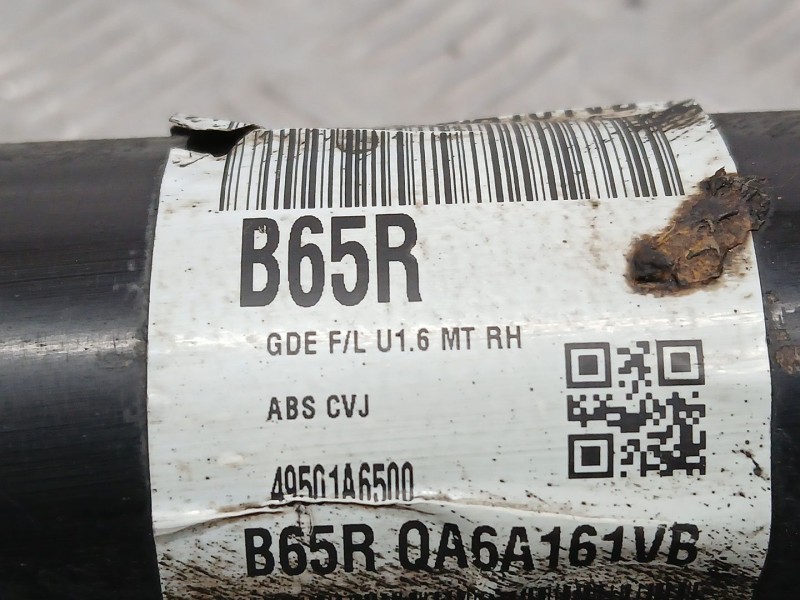 Recambio de transmision delantera derecha para kia cee´d (jd) 1.6 crdi 136 referencia OEM IAM 49501A6500  