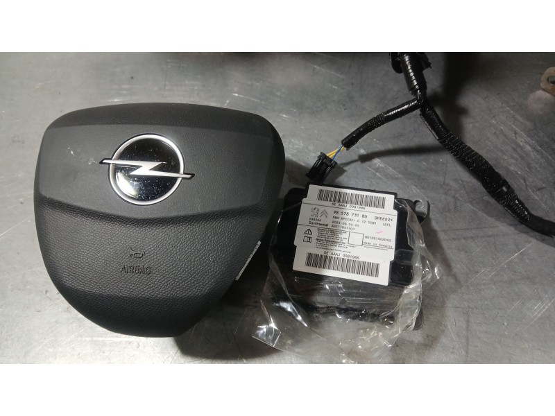 Recambio de kit airbag para opel corsa f (p2jo) 1.2 (68) referencia OEM IAM 98529205ZD C/SALPICADERO Y PRETENSORES 98529205ZD CO