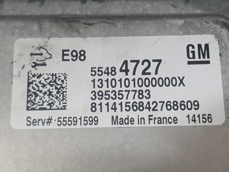 Recambio de centralita motor uce para opel astra j (p10) 1.6 cdti (68) referencia OEM IAM 12721349  