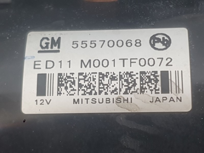 Recambio de motor arranque para opel astra j (p10) 1.6 cdti (68) referencia OEM IAM 95520113 55566800 